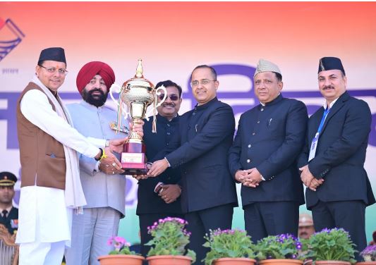 गणतंत्र दिवस के राज्य स्तरीय समारोह में सूचना विभाग की झांकी ने लगातार तीसरी बार प्राप्त किया प्रथम स्थान