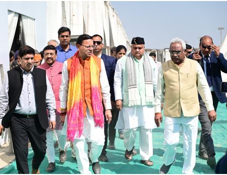 मुख्यमंत्री पुष्कर सिंह धामी ने हरिद्वार स्थित बैरागी कैंप में श्री अमित शाह के प्रस्तावित भ्रमण कार्यक्रम की तैयारियों का स्थलीय निरीक्षण किया।