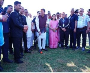 मुख्यमंत्री धामी ने श्री सुरेन्द्र सिंह वल्दिया स्टेडियम में उच्चीकृत क्रिकेट मैदान जनपदवासियों को किया समर्पित