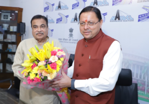 राज्य के सड़क नेटवर्क को सशक्त बनाने के लिए मुख्यमंत्री ने केन्द्रीय मंत्री की अध्यक्षता में आयोजित बैठक किया प्रतिभाग