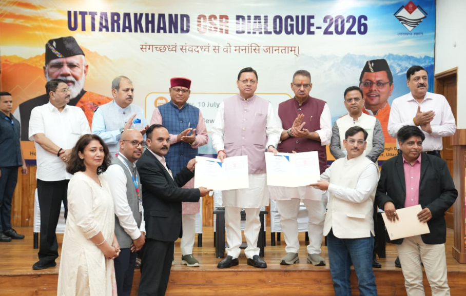 उत्तराखंड सीएसआर डायलॉग’ कार्यक्रम में उद्योग जगत के प्रतिनिधियों के साथ किया संवाद