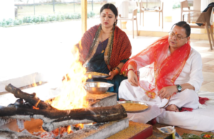 शारदीय नवरात्रि के प्रथम दिवस पर मुख्यमंत्री ने की पूजा-अर्चना, प्रदेशवासियों की सुख-समृद्धि की कामना